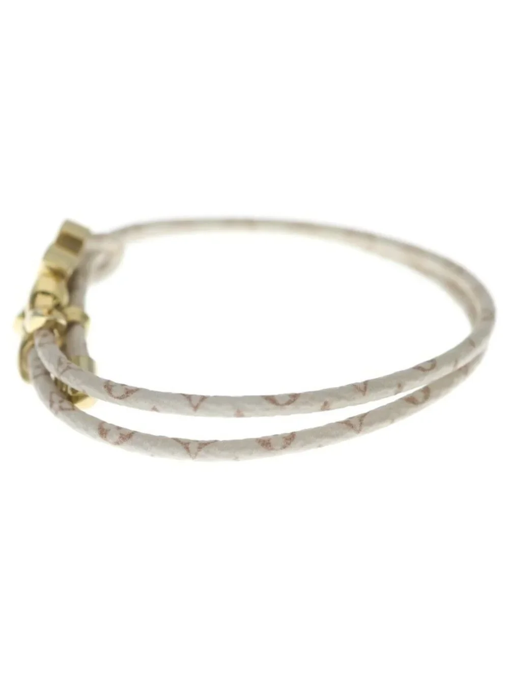 Louis Vuitton Bracelet LV Blue M Monogram Dune Bangle White